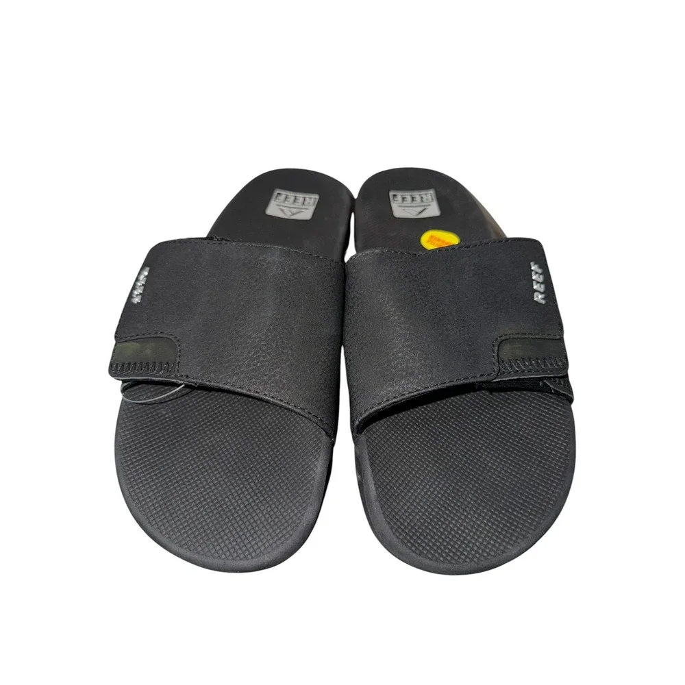 Reef Fanning Slide Mens Black Athletic Sandals Bottle Opener CI3632 Size 7